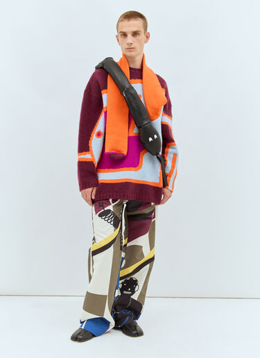 Walter Van Beirendonck Snake Leather Crossbody Bag Black wlt0158031