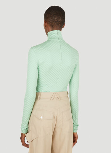 Ambush Mini Monogram High Neck Top Green amb0250008