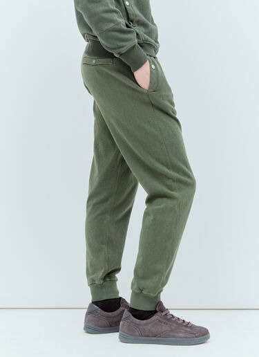 Stone Island Logo Patch Track Pants Green sto0156066