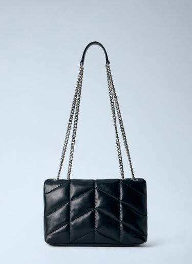 LN-CC® - Saint Laurent: Toy Puffer Shoulder Bag - Black Saint Laurent Toy Puffer Shoulder Bag Black sla0265128