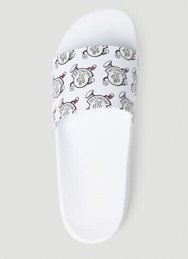 Moncler Trailgrip Lite Slides White mon0152045