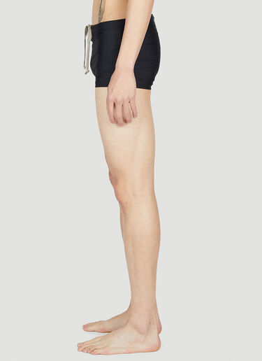 Rick Owens x Champion Logo Embroidery Swim Briefs Black roc0353001