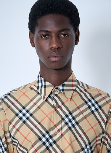 Burberry 格纹衬衫  米色 bur0159046