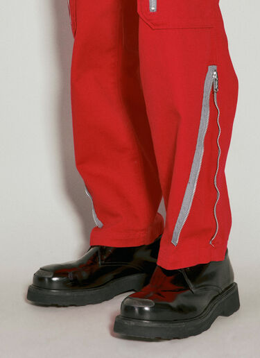 UNDERCOVER Cotton Twill Pants Red und0153008