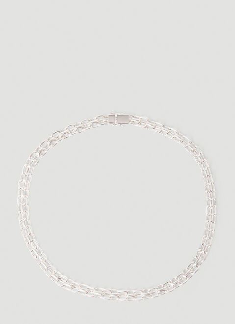 Dion Lee Vintage Chain Necklace Black dle0349002