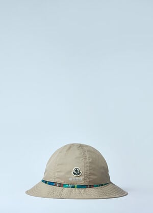 Moncler x FRGMT Hiroshi Fujiwara Logo Motif Bucket Hat Beige mfr0160063