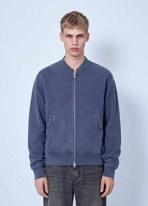 Our Legacy Rift Zip Sweatshirt Blue our0165020