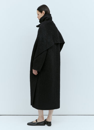 The Row Orlando Wool Coat Black row0253025