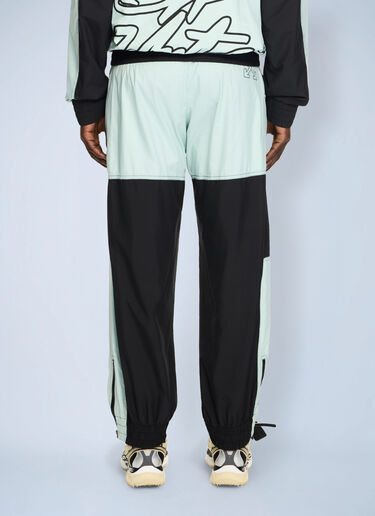 LN-CC® - Off-White: Marker Cuffed Slouchy Trackpants - Black Off-White Marker Cuffed Slouchy Trackpants Black ofw0164117