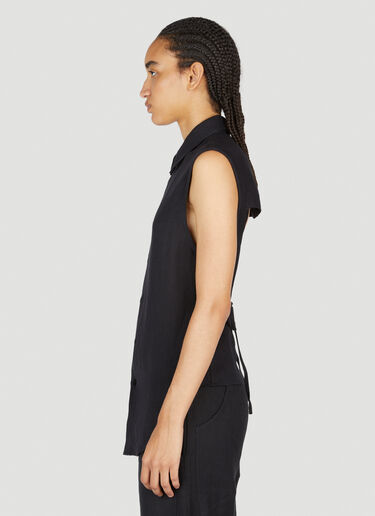 Eckhaus Latta Open Back Shirt Black eck0253004