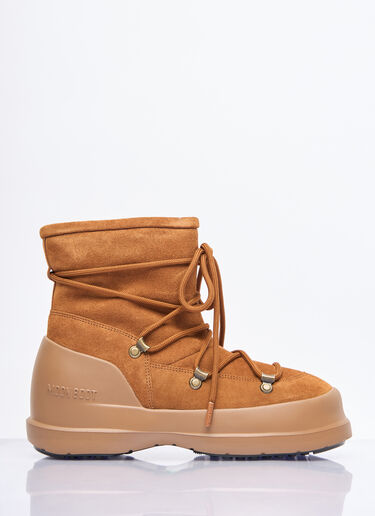 Moon Boot Luna Suede Boots Brown mnb0258006