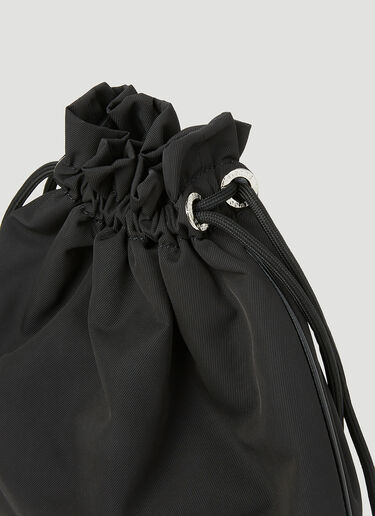 Vivienne Westwood Re Nylon Drawstring Pouch Bag Black vvw0253031