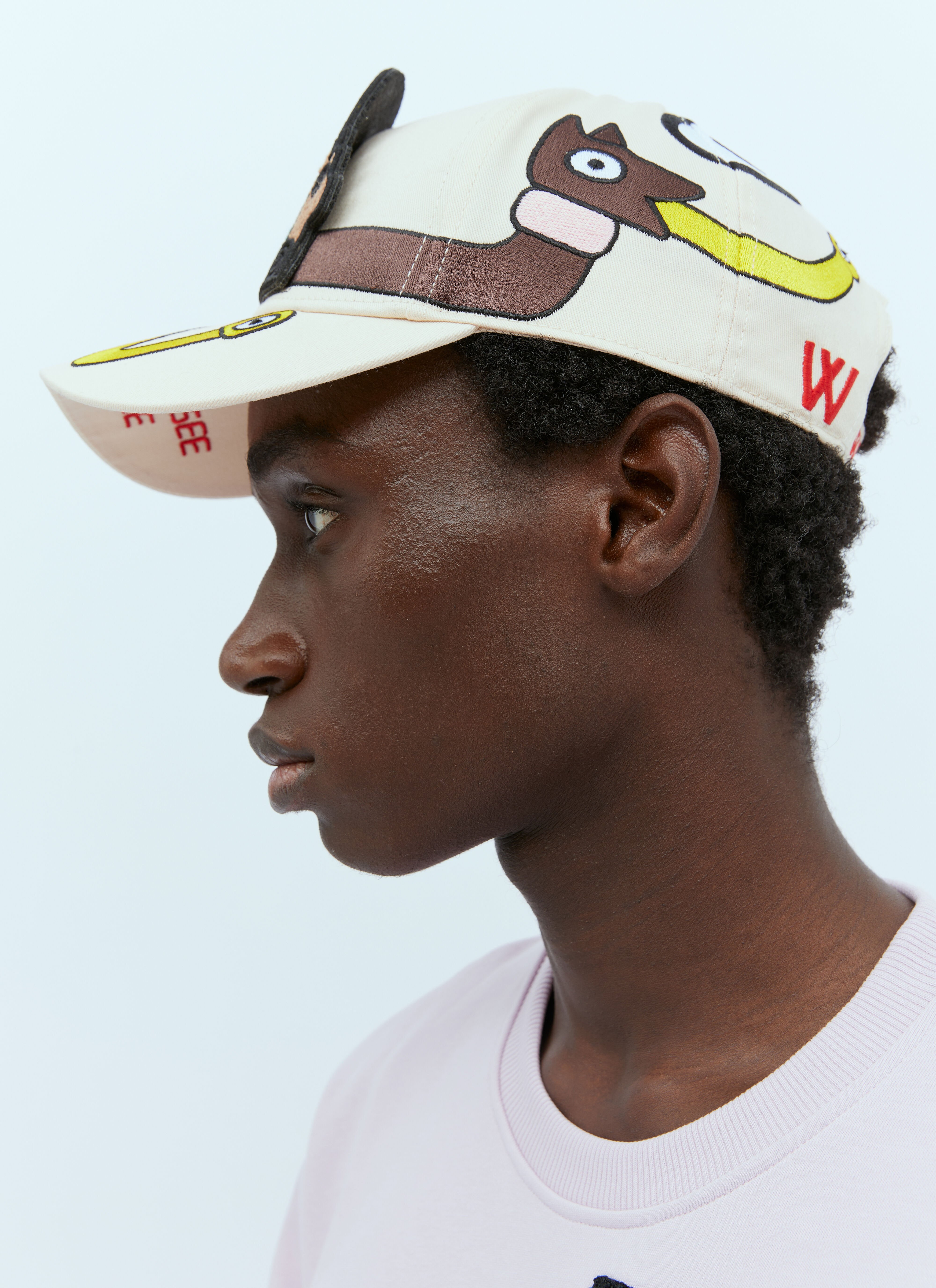 Walter Van Beirendonck Men's' Otranto Baseball Cap in Cream