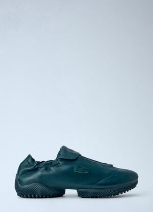 Lacoste Runway Low Set Leather Sneakers Dark Green lac0266014
