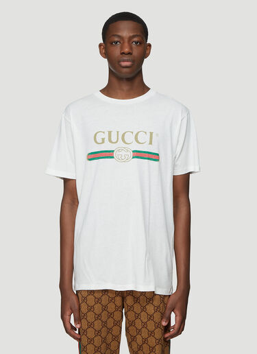 Gucci 徽标T恤 白 guc0131076