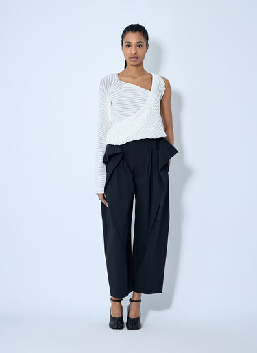 Issey Miyake ストリームニットトップ  ホワイト ism0260003
