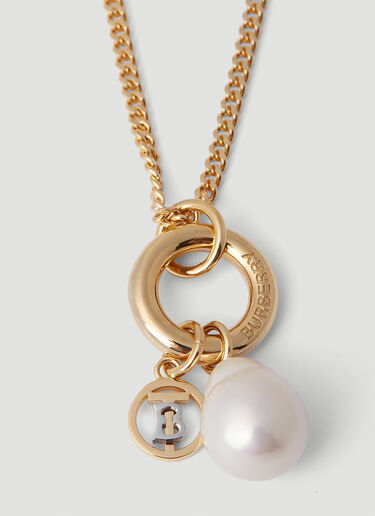 Burberry Pearl Necklace Gold bur0252061
