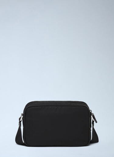 Prada Re-Nylon and Saffiano Leather Shoulder Bag Black pra0248030
