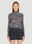Aries x Juicy Couture Holey Shrunken Space Dye Top Black ajy0352012