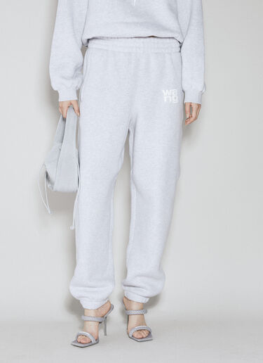 Alexander Wang Puff Logo Track Pants Grey awg0253009