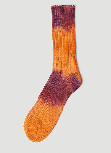Stain Shade x Decka Socks Tie Dye Socks Purple ssd0351006