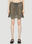 GANNI Crochet Mini Skirt Brown gan0253094