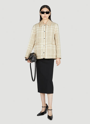 Burberry 체크 반 재킷 베이지 bur0252011