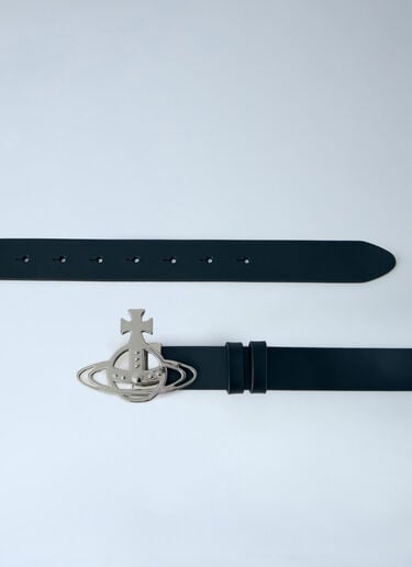 Vivienne Westwood Line Orb Buckle Belt Black vvw0163020