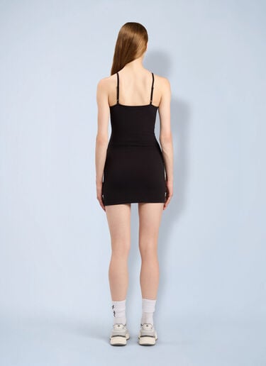 Palm Angels Milan LA Fitted Mini Dress Black pma0264249