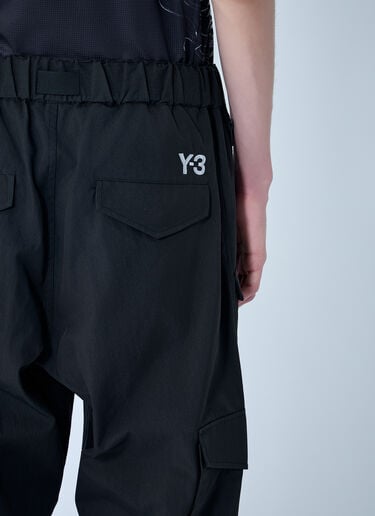 Y-3 MERCEDES Cargo Trousers with Utility Detailing Black yyy0364070