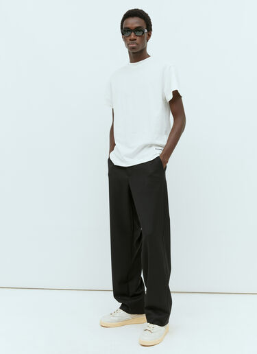 Set Of Three Short Sleeve T-Shirt Jil Sander+ Set Of Three Short Sleeve T-Shirt Black jsp0156004