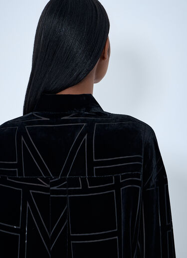 TOTEME Devoré Shirt Black tot0263019