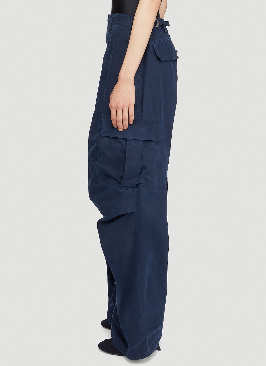 Navy cargo jeans balenciaga deals