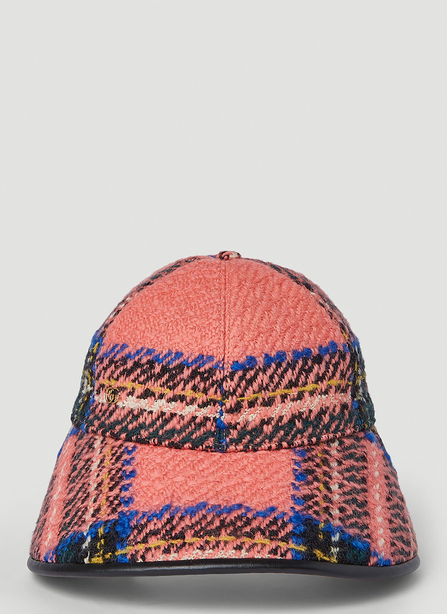 Gucci Tweed Bonnet Cap Female Pink