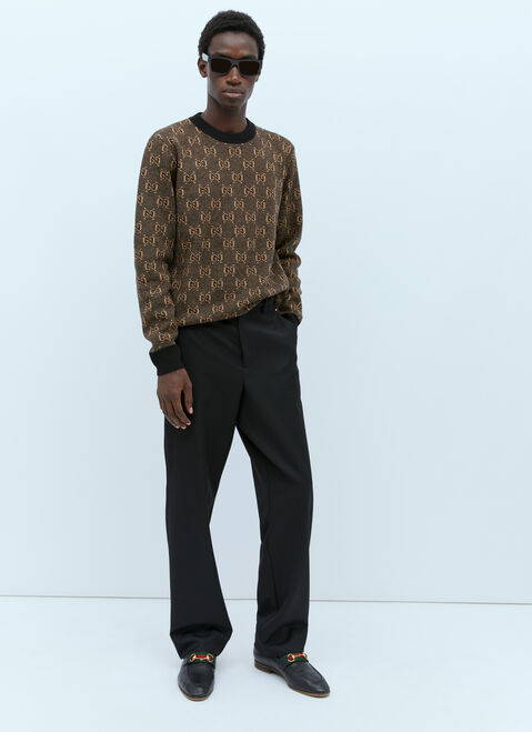 Dries Van Noten Interlocking G Wool Sweater Natural dvn0154026