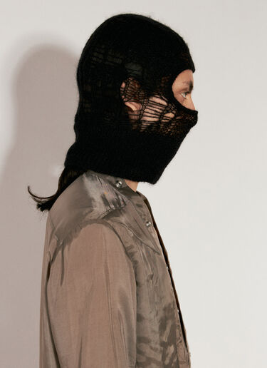 Rick Owens Knitted Hood Black ric0155036