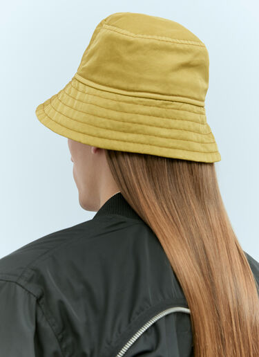 Dries Van Noten Topstitching Bucklet Hat Green dvn0156037