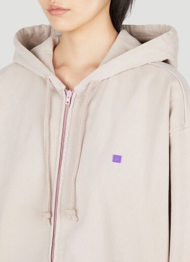 Zip Up Hooded Sweatshirt Acne Studios Zip Up Hooded Sweatshirt Beige acn0353017