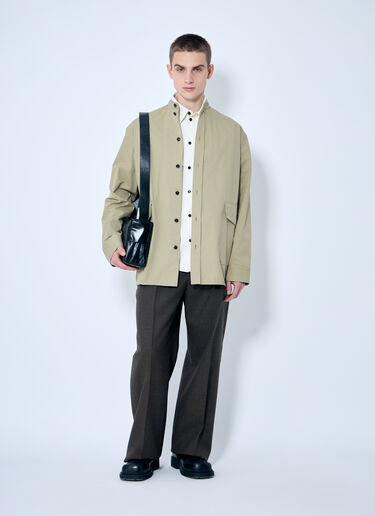 Bottega Veneta 가벼운 면 트윌 오버셔츠  베이지 bov0159007