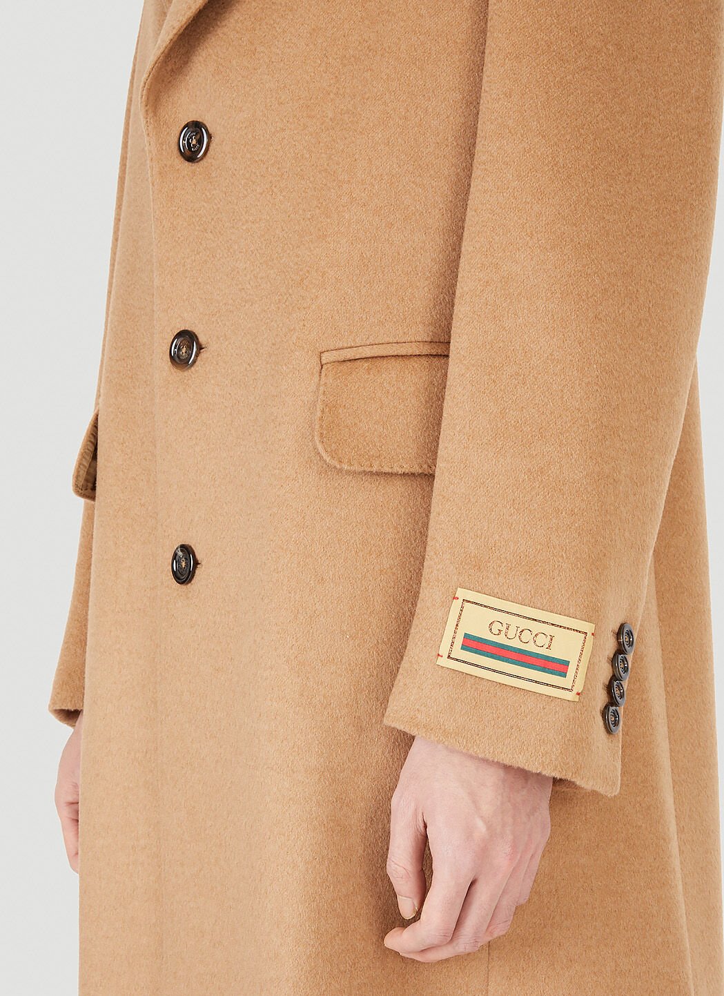 Gucci Aria Coat in Camel LN CC