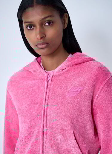 Logo Motif Zip-Up Sweatshirt Alexander Wang Logo Motif Zip-Up Sweatshirt White awg0261031