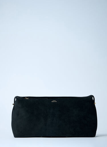 T-Lock Leather Clutch TOTEME T-Lock Leather Clutch Black tot0261050