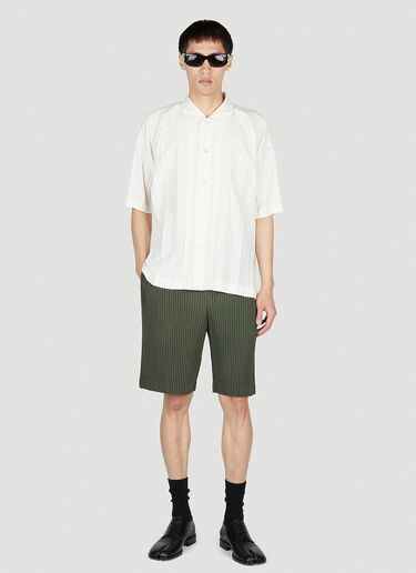 Homme Plissé Issey Miyake Plisse Shorts Khaki hmp0153004