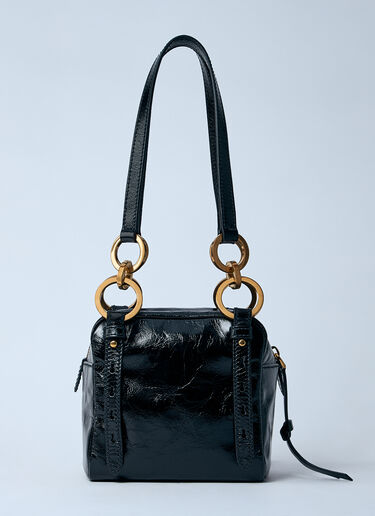 Prada Mini Dangle Leather Handbag Black pra0260067