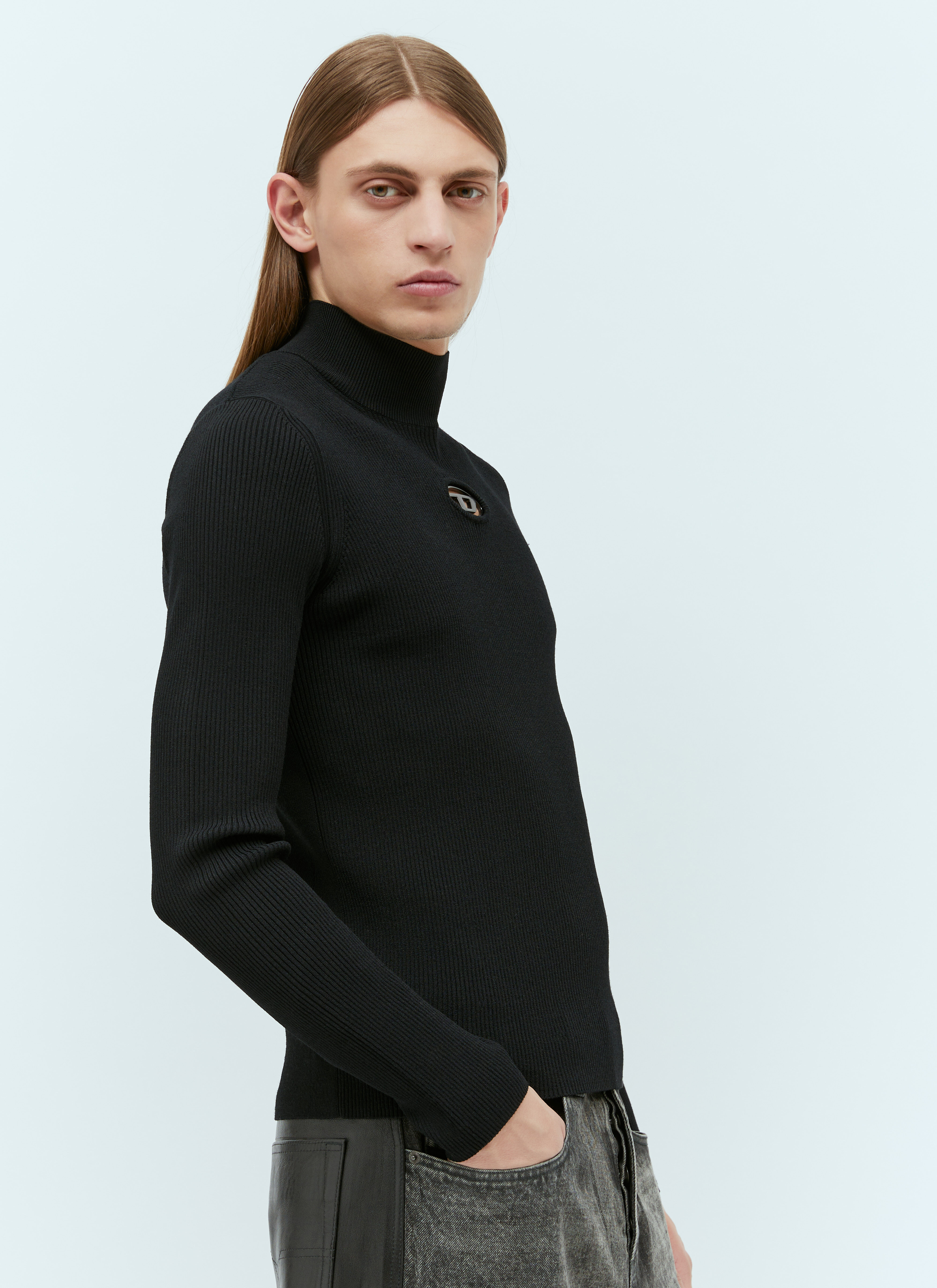 Diesel Men's' K-Zackary Knit Sweater in Black | LN-CC®