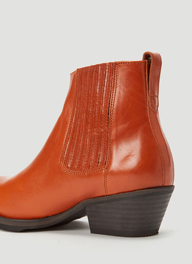 Our Legacy Cuban Boots Orange our0244013