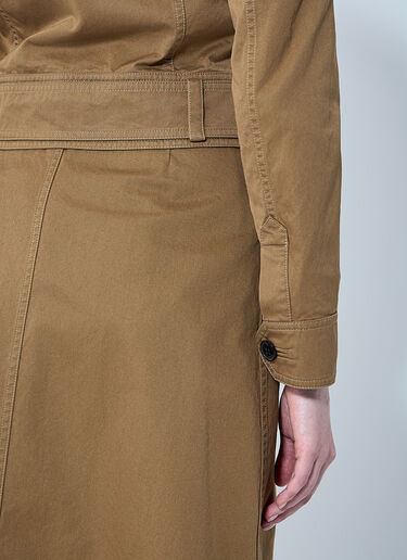 Saint Laurent コットンサージクロップドジャケット  ブラウン sla0259008