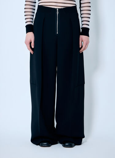 Jean Paul Gaultier 绉纱复合裤  黑色 jpg0159003