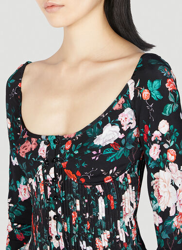 Black Rose Sculpted Top Rabanne Black Rose Sculpted Top Black pac0252003