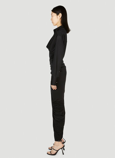 Cowl Neck Dress Alexander Wang Cowl Neck Dress Black awg0252001